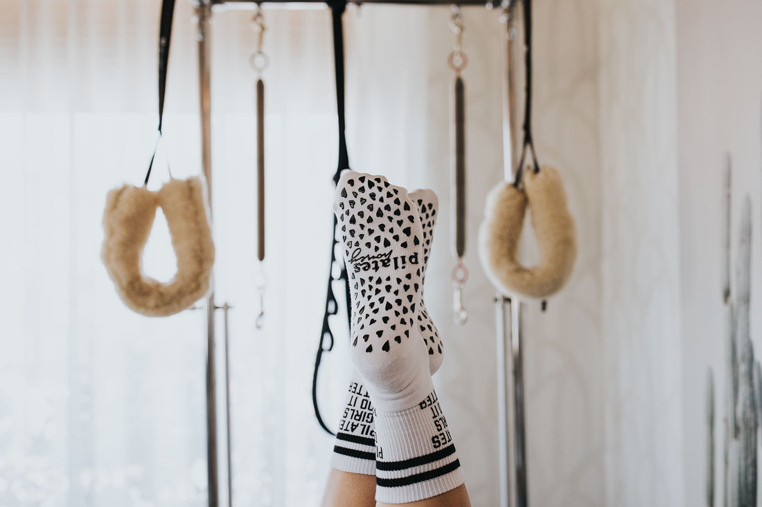 Pilates Honey Grip Socks for Cadillac Pilates