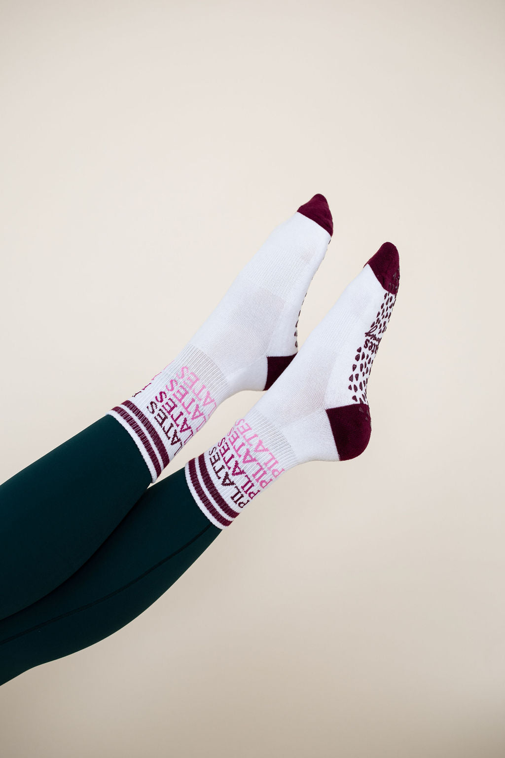 Breathe Grip Socks - Pink  Grip socks, Pilates socks, Designer socks