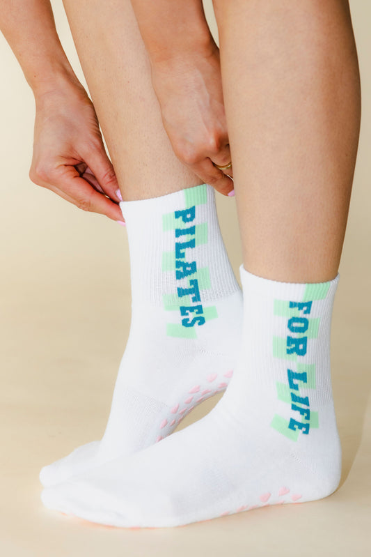 Pilates For Life Grip Socks