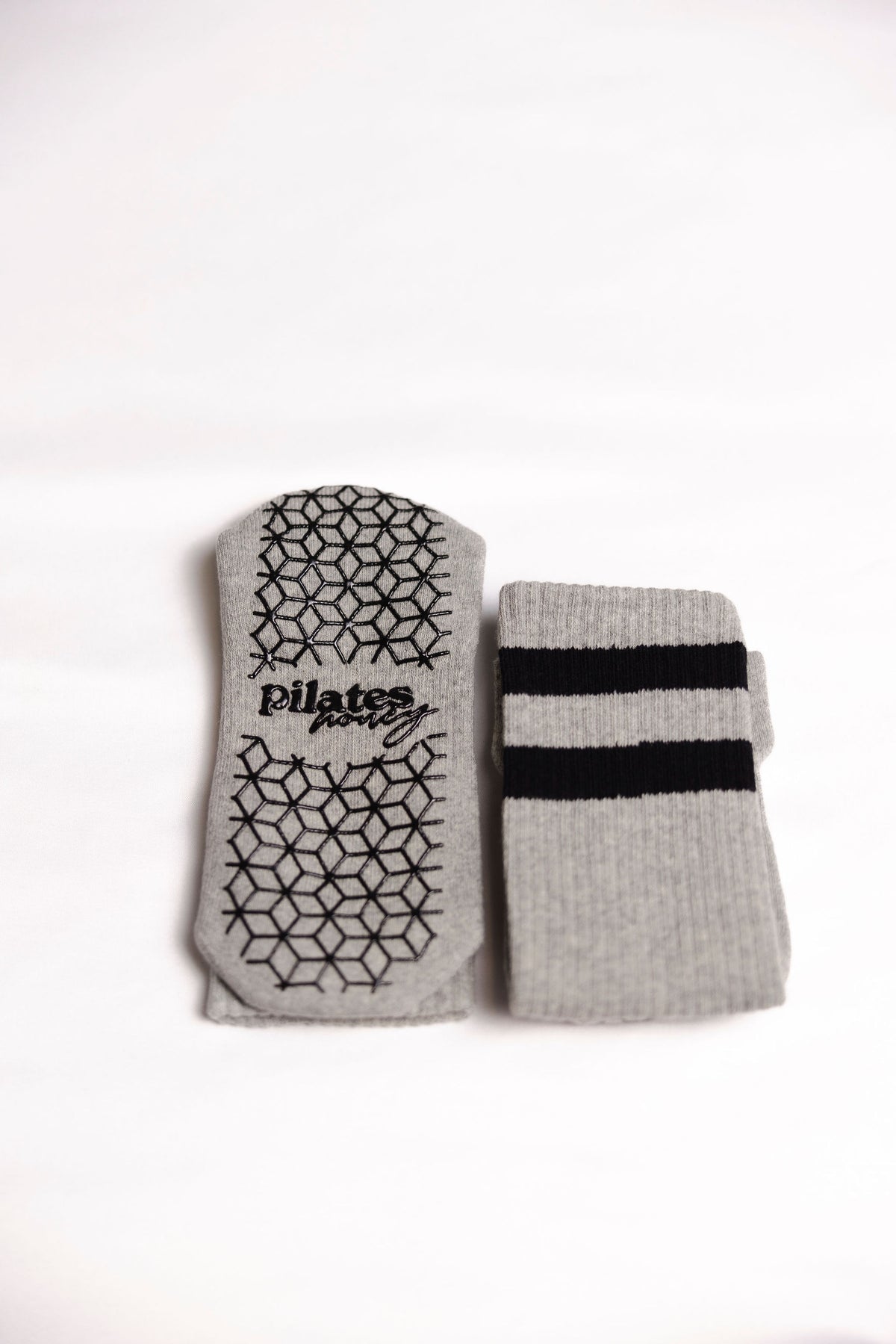 Men's Black Stripe Crew Grip Sock