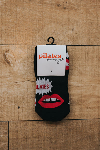 Pilates Lips Grip Socks